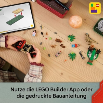 LEGO Jurassic World Raptor: Verfolgungsjagd mit dem Geländewagen – 2 Dinosaurier Figuren, Auto, 2 Minifiguren – Geschenk für Jungen und Mädchen ab 6 Jahren, Fans des Films „Die Wiedergeburt“ – 76972 - 7