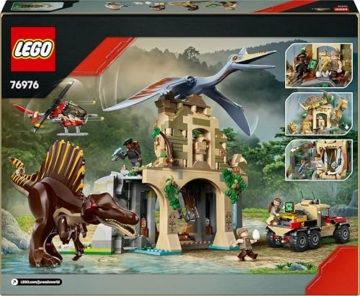 LEGO Jurassic World Spinosaurier & Quetzalcoatlus: Hubschrauber-Einsatz – 2 Spielzeug-Dinosaurier, Hubschrauber, LKW und 4 Minifiguren – Geschenk für Jungen und Mädchen ab 8 Jahren – 76976 - 11