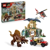 LEGO Jurassic World Spinosaurier & Quetzalcoatlus: Hubschrauber-Einsatz – 2 Spielzeug-Dinosaurier, Hubschrauber, LKW und 4 Minifiguren – Geschenk für Jungen und Mädchen ab 8 Jahren – 76976 - 1