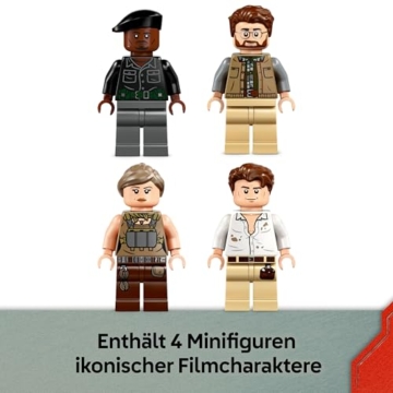 LEGO Jurassic World Spinosaurier & Quetzalcoatlus: Hubschrauber-Einsatz – 2 Spielzeug-Dinosaurier, Hubschrauber, LKW und 4 Minifiguren – Geschenk für Jungen und Mädchen ab 8 Jahren – 76976 - 6