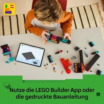 LEGO Minecraft 2in1 Der Enderman-Turm - Modulares Gaming Spielzeug - Lässt Sich in 2 Festungen umbauen - Mit 4 Minifiguren zum Sammeln - Gamer Geschenk für Jungen und Mädchen ab 9 Jahren - 21279 - 6