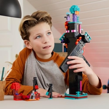 LEGO Minecraft 2in1 Der Enderman-Turm - Modulares Gaming Spielzeug - Lässt Sich in 2 Festungen umbauen - Mit 4 Minifiguren zum Sammeln - Gamer Geschenk für Jungen und Mädchen ab 9 Jahren - 21279 - 9