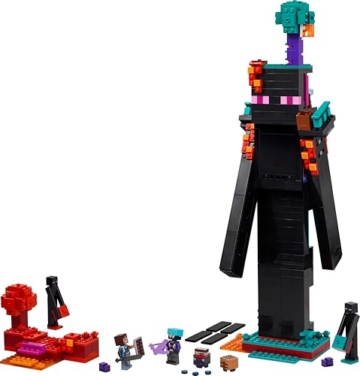 LEGO Minecraft 2in1 Der Enderman-Turm - Modulares Gaming Spielzeug - Lässt Sich in 2 Festungen umbauen - Mit 4 Minifiguren zum Sammeln - Gamer Geschenk für Jungen und Mädchen ab 9 Jahren - 21279 - 10