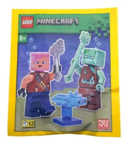 LEGO Minecraft: Abenteurer mit Ertrunkenen und Axolotl Combo Pack - 6+ - 1
