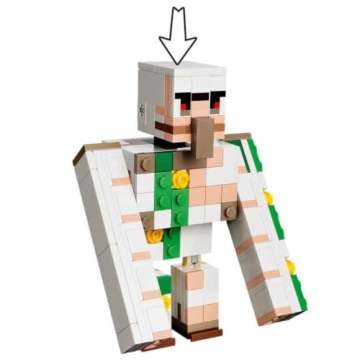 LEGO Minecraft Angriff des Hühnerreiters in der Wüste - Spielzeug mit 6 Figuren inkl. Eisengolem & Baby Wolf - Zimmerdeko für Kinder - Gaming Geschenk für Jungen, Mädchen und Fans ab 9 Jahren - 21592 - 4