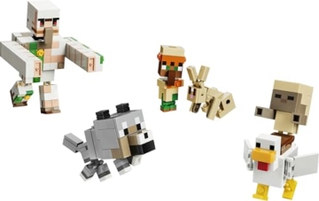 LEGO Minecraft Angriff des Hühnerreiters in der Wüste - Spielzeug mit 6 Figuren inkl. Eisengolem & Baby Wolf - Zimmerdeko für Kinder - Gaming Geschenk für Jungen, Mädchen und Fans ab 9 Jahren - 21592 - 10
