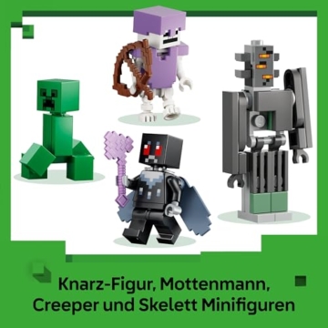 LEGO Minecraft Blasser Garten - Kreatives Spielzeug für Kinder - Spielzeugbiom für Jungen und Mädchen ab 7 Jahren - mit Minecraft Figuren - Mottenmann, Creeper, Skelett und Knarz - Geschenk - 21586 - 5