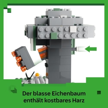 LEGO Minecraft Blasser Garten - Kreatives Spielzeug für Kinder - Spielzeugbiom für Jungen und Mädchen ab 7 Jahren - mit Minecraft Figuren - Mottenmann, Creeper, Skelett und Knarz - Geschenk - 21586 - 6
