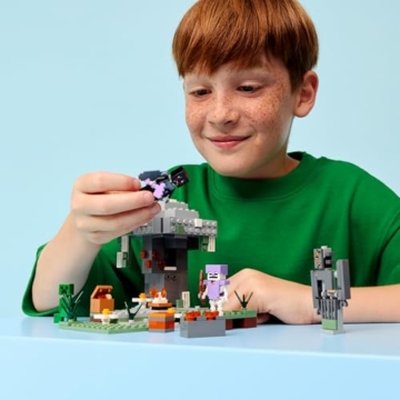 LEGO Minecraft Blasser Garten - Kreatives Spielzeug für Kinder - Spielzeugbiom für Jungen und Mädchen ab 7 Jahren - mit Minecraft Figuren - Mottenmann, Creeper, Skelett und Knarz - Geschenk - 21586 - 8