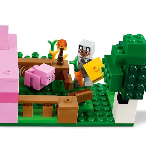 LEGO 21268 Minecraft Das Babyschwein-Haus 