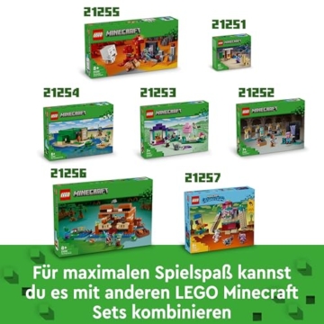 LEGO Minecraft Das Froschhaus - Spielzeug mit Boot, Tierfiguren & Zubehör - Gaming Spielset mit Ruderboot, Ofen, Kuchen und Honig - Gamer Geschenk für Jungen & Mädchen ab 8 Jahren - 21256 - 7