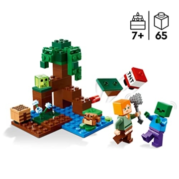LEGO Minecraft Das Sumpfabenteuer Set, Spielzeug mit Figuren mit Alex- und Zombie-Figuren im Biom, Geburtstagsgeschenk für Kinder ab 8 Jahren 21240 - 2