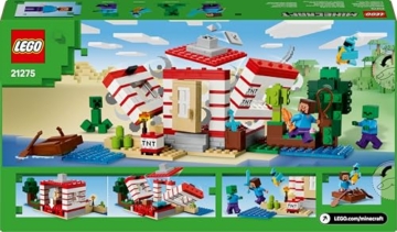 LEGO Minecraft Das TNT-Dschungelhaus - Gamer Spielzeug für Kinder - Interaktives Spielset mit Boot, Steve-, Creeper- und Zombie Minifiguren - Gaming Geschenk für Mädchen & Jungen ab 8 Jahren - 21275 - 12
