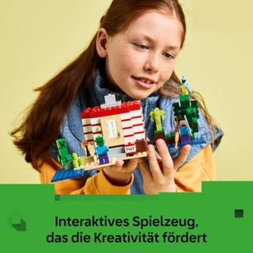 LEGO Minecraft Das TNT-Dschungelhaus - Gamer Spielzeug für Kinder - Interaktives Spielset mit Boot, Steve-, Creeper- und Zombie Minifiguren - Gaming Geschenk für Mädchen & Jungen ab 8 Jahren - 21275 - 5