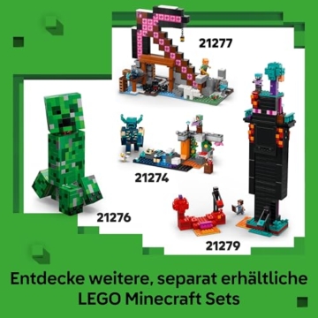 LEGO Minecraft Das TNT-Dschungelhaus - Gamer Spielzeug für Kinder - Interaktives Spielset mit Boot, Steve-, Creeper- und Zombie Minifiguren - Gaming Geschenk für Mädchen & Jungen ab 8 Jahren - 21275 - 8