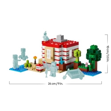 LEGO Minecraft Das TNT-Dschungelhaus - Gamer Spielzeug für Kinder - Interaktives Spielset mit Boot, Steve-, Creeper- und Zombie Minifiguren - Gaming Geschenk für Mädchen & Jungen ab 8 Jahren - 21275 - 9