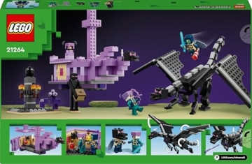 LEGO Minecraft Der Enderdrache und das Endschiff - Interaktives Spielzeug mit Boot, Drache und 3 Figuren, darunter EIN Enderman - Kreatives Gamer Geschenk für Jungen & Mädchen ab 8 Jahren - 21264 - 12