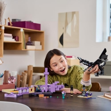 LEGO Minecraft Der Enderdrache und das Endschiff - Interaktives Spielzeug mit Boot, Drache und 3 Figuren, darunter EIN Enderman - Kreatives Gamer Geschenk für Jungen & Mädchen ab 8 Jahren - 21264 - 9