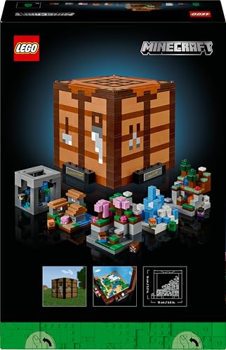 LEGO Minecraft Die Werkbank - Set zum Bauen und Ausstellen für Erwachsene - Mit 8 Figuren, darunter Steve, Alex und Mobs - DIY Deko fürs Wohnzimmer - Minecraft Geschenk für Erwachsene - 21265 - 11