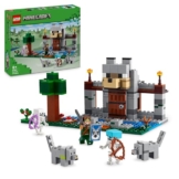 LEGO Minecraft Die Wolfsfestung - Kinder Spielzeug mit Einer Spielfigur, 2 Skelett Figuren & 2 Wölfen - Zubehör wie eine Werkbank und Schwert - Gamer Geschenk für Jungen & Mädchen ab 8 Jahren - 21261 - 1