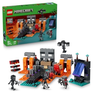 LEGO Minecraft Duell mit dem Wither - Geschenk für Junge Gamer - Merchandising für Fans - Minecraft - Bauset mit vielen Kreaturen und Werkbank für Jungen und Mädchen ab 8 Jahren - 21590 - 1