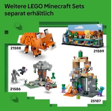 LEGO Minecraft Duell mit dem Wither - Geschenk für Junge Gamer - Merchandising für Fans - Minecraft - Bauset mit vielen Kreaturen und Werkbank für Jungen und Mädchen ab 8 Jahren - 21590 - 7