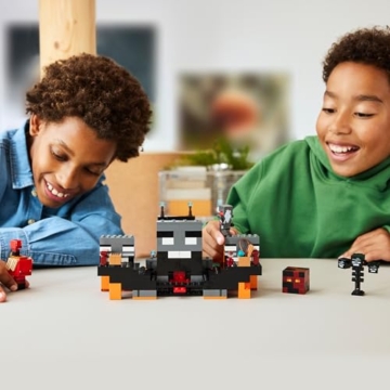 LEGO Minecraft Duell mit dem Wither - Geschenk für Junge Gamer - Merchandising für Fans - Minecraft - Bauset mit vielen Kreaturen und Werkbank für Jungen und Mädchen ab 8 Jahren - 21590 - 9