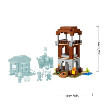 LEGO Minecraft EIN Verwüster am Plünderer-Außenposten - Gaming Spielzeug für Kinder - Minifigur mit Schnappkiefer Funktion und Dorf Festung - Gaming Geschenk für Jungen & Mädchen ab 8 Jahren - 21278 - 8