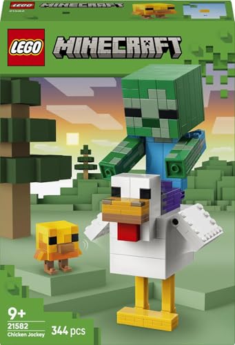 LEGO Minecraft Hühnerreiter - Bauspielzeug - Zimmerdeko zum Videospiel mit Zombiebaby, Huhn und Küken - Fanartikel zum Sammeln und Ausstellen - Geschenk für Gamer ab 9 Jahren - 21582 - 8