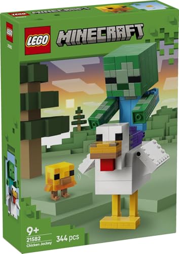LEGO Minecraft Hühnerreiter - Bauspielzeug - Zimmerdeko zum Videospiel mit Zombiebaby, Huhn und Küken - Fanartikel zum Sammeln und Ausstellen - Geschenk für Gamer ab 9 Jahren - 21582 - 10