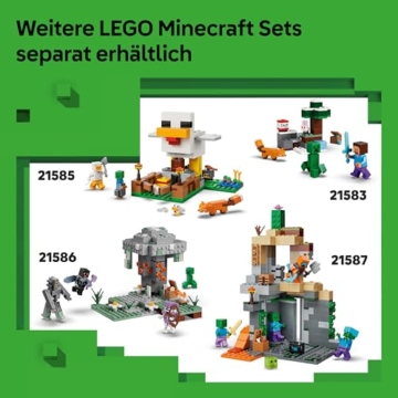 LEGO Minecraft Reise durch Nether und Endportal - Kinder Spielzeug mit Helden, Enderman und Baby Hoglin Figuren - Set mit Minecraft Figur - Gamer Geschenk für Jungen und Mädchen ab 7 Jahren - 21584 - 8