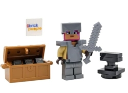 LEGO Minecraft: Ritter Minifigur mit Truhe und Amboss - 1