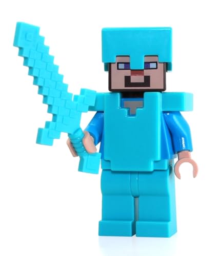 LEGO Minecraft Steve mit Diamant-Rüstung und Schwert - 2