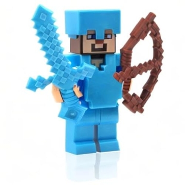 LEGO Minecraft Steve mit Diamant-Rüstung und Schwert - 6