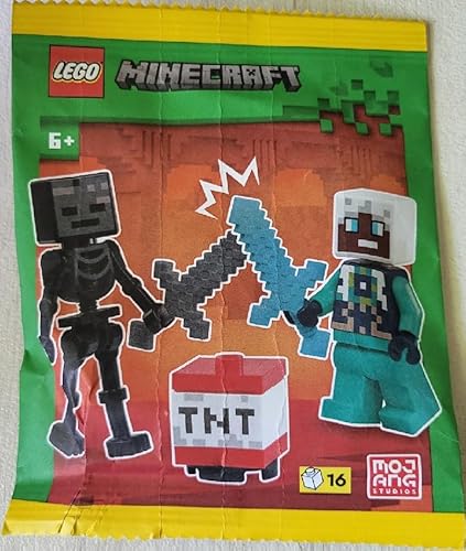 LEGO Minecraft Wither-Skelett-Minifigur Mit Ender-Forscher Und TNT – Ab 6 Jahren - 1