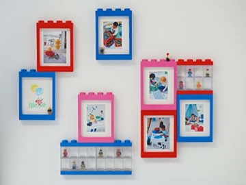 LEGO Minifiguren-Schaukasten für 16 Minifiguren, Stapelbare Wand- oder Tischbox, schwarz - 8