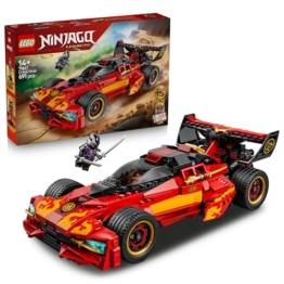 LEGO NINJAGO 15-jähriges Jubiläum: X-1 Ninja Supercar - Rennwagen Modellbau mit Motorrad und 3 Minifiguren inkl. Kai - Geschenkidee für Jungen ab 14 Jahren und Erwachsene Fans - 71867 - 1