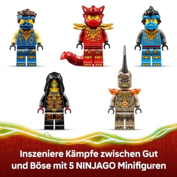 LEGO NINJAGO 2in1 Jays Transformationsflitzer - Ninja Truck mit 5 Minifiguren, inkl. Kai und NYA, sowie Shuriken und Schwertern - Kreatives Geschenk für Jungen ab 8 Jahren und Fans - 71856 - 5