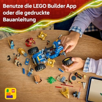 LEGO NINJAGO 2in1 Jays Transformationsflitzer - Ninja Truck mit 5 Minifiguren, inkl. Kai und NYA, sowie Shuriken und Schwertern - Kreatives Geschenk für Jungen ab 8 Jahren und Fans - 71856 - 6