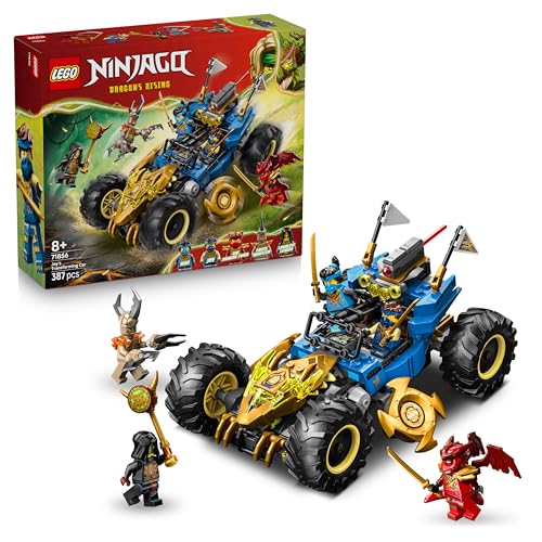 LEGO NINJAGO 2in1 Jays Transformationsflitzer - Ninja Truck mit 5 Minifiguren, inkl. Kai und NYA, sowie Shuriken und Schwertern - Kreatives Geschenk für Jungen ab 8 Jahren und Fans - 71856 - 1