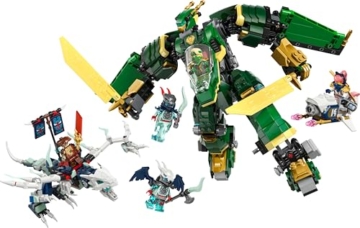 LEGO NINJAGO 2in1 Lloyds Jet-Mech - Spielzeug mit 5 Minifiguren, Drachen, Ausrüstung und fliegendem Motorrad - Geschenk für Jungen und Fans von Aufstieg der Drachen ab 9 Jahren 71845 - 11