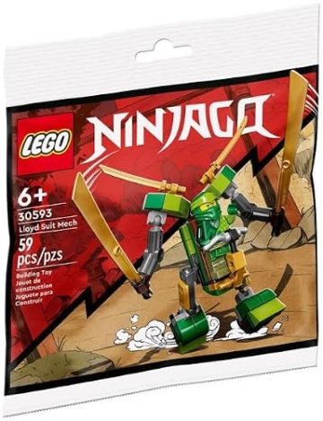 LEGO Ninjago 3er Set: 71780 Kais Ninja-Rennwagen EVO, 71784 Jays Donner-Jet EVO & 30593 Lloyd Suit Mech Polybag - 6