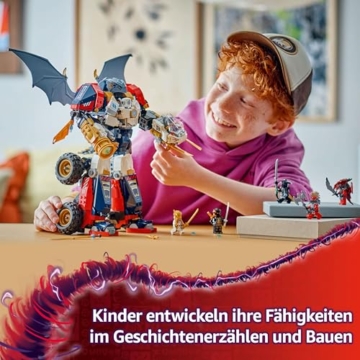 LEGO NINJAGO 4in1 Zanes Ultra-Kombi-Mech - Spielzeug mit Auto Modell - Umbaubar in einen Jet oder Drachen Figur - Inkl. 6 Minifiguren - Bauspielzeug für Jungen und Mädchen ab 9 Jahren 71834 - 5