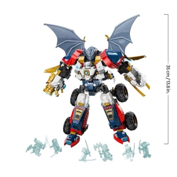 LEGO NINJAGO 4in1 Zanes Ultra-Kombi-Mech - Spielzeug mit Auto Modell - Umbaubar in einen Jet oder Drachen Figur - Inkl. 6 Minifiguren - Bauspielzeug für Jungen und Mädchen ab 9 Jahren 71834 - 7