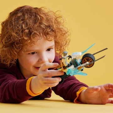Lego NINJAGO 71816 Zanes EIS-Motorrad-Spielzeug mit 1 Minifigur inklusive, baubares Modellfahrzeug, Ninja-Geschenk für Kinder ab 7 Jahren - 2