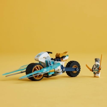 Lego NINJAGO 71816 Zanes EIS-Motorrad-Spielzeug mit 1 Minifigur inklusive, baubares Modellfahrzeug, Ninja-Geschenk für Kinder ab 7 Jahren - 4