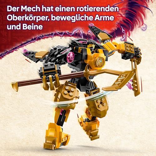LEGO NINJAGO Arins Spinjitzumech - Ninja-Spielset mit beweglicher Mech Figur, 2 Minifiguren und Baby Ryu Drachenmodell - Geschenkidee für Jungen und Mädchen ab 7 Jahren - 71839 - 3