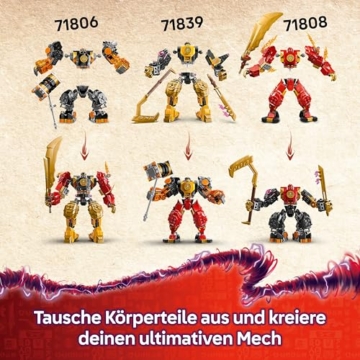 LEGO NINJAGO Arins Spinjitzumech - Ninja-Spielset mit beweglicher Mech Figur, 2 Minifiguren und Baby Ryu Drachenmodell - Geschenkidee für Jungen und Mädchen ab 7 Jahren - 71839 - 4