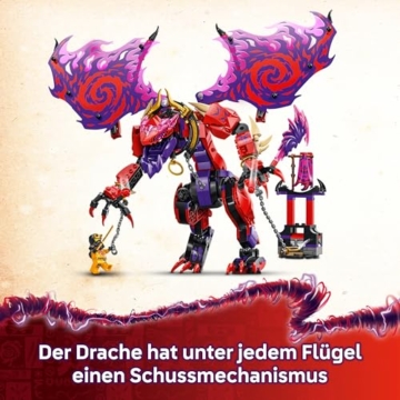 LEGO NINJAGO Chaosdrache Donnerzahn - Spielzeug mit 6 Ninja Minifiguren - Rollenspiel Bauset für Jungen und Mädchen ab 8 Jahren - Geschenke für Fans der TV-Serie Aufstieg der Drachen 71832 - 4