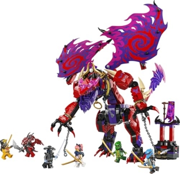 LEGO NINJAGO Chaosdrache Donnerzahn - Spielzeug mit 6 Ninja Minifiguren - Rollenspiel Bauset für Jungen und Mädchen ab 8 Jahren - Geschenke für Fans der TV-Serie Aufstieg der Drachen 71832 - 10
